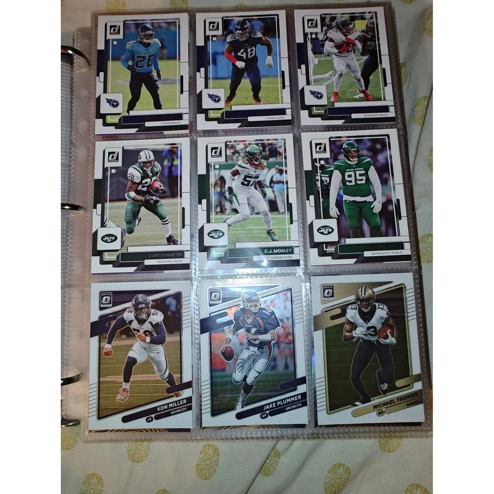 Football Trading Cards Panini Donruss Optic Lot Henry Miller Martin 9ct